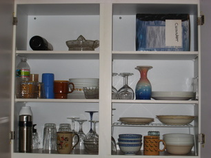 organized cupboard